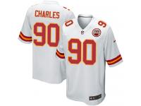 Nike Stefan Charles Game White Road Youth Jersey - NFL Kansas City Chiefs #90
