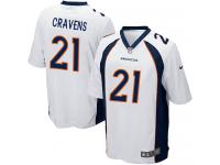 Nike Su'a Cravens Game White Road Men's Jersey - NFL Denver Broncos #21
