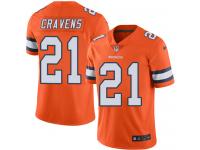 Nike Su'a Cravens Limited Orange Men's Jersey - NFL Denver Broncos #21 Rush Vapor Untouchable