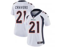 Nike Su'a Cravens Limited White Road Women's Jersey - NFL Denver Broncos #21 Vapor Untouchable