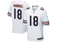 Nike Taylor Gabriel Game White Road Men's Jersey - NFL Chicago Bears #18