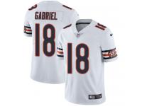 Nike Taylor Gabriel Limited White Road Men's Jersey - NFL Chicago Bears #18 Vapor Untouchable