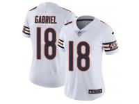 Nike Taylor Gabriel Limited White Road Women's Jersey - NFL Chicago Bears #18 Vapor Untouchable