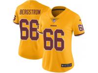 Nike Tony Bergstrom Washington Redskins Women's Limited Gold Color Rush Jersey