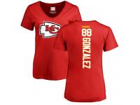 Nike Tony Gonzalez Red Backer Women's - NFL Kansas City Chiefs #88 T-Shirt