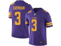 Nike Trevor Siemian Limited Purple Men's Jersey - NFL Minnesota Vikings #3 Rush Vapor Untouchable