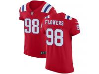 Nike Trey Flowers Elite Red Alternate Men's Jersey - NFL New England Patriots #98 Vapor Untouchable
