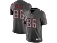 Nike Troy Niklas Limited Gray Static Men's Jersey - NFL New England Patriots #86 Vapor Untouchable