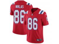 Nike Troy Niklas Limited Red Alternate Men's Jersey - NFL New England Patriots #86 Vapor Untouchable