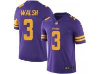 Nike Vikings #3 Blair Walsh Purple Men Stitched NFL Limited Rush Jersey