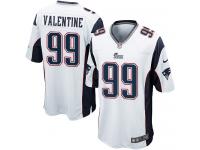 Nike Vincent Valentine Game White Road Youth Jersey - NFL New England Patriots #99