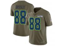 Nike Will Dissly Limited Olive Men's Jersey - NFL Seattle Seahawks #88 2017 Salute to Service
