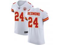 Nike Will Redmond Elite White Road Men's Jersey - NFL Kansas City Chiefs #24 Vapor Untouchable