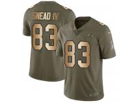 Nike Willie Snead IV Limited Olive Gold Youth Jersey - NFL Baltimore Ravens #83 2017 Salute to Service