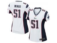 Nike Women's Barkevious Mingo Game White Road Jersey - New England Patriots NFL #51