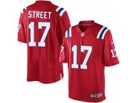 Nike Youth Devin Street Limited Red Alternate Jersey - New England Patriots NFL #17
