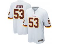 Nike Zach Brown Game White Road Youth Jersey - NFL Washington Redskins #53