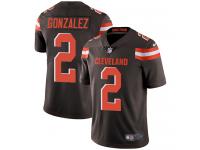 Nike Zane Gonzalez Limited Brown Home Men's Jersey - NFL Cleveland Browns #2 Vapor Untouchable