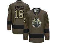 Oilers #16 Teddy Purcell Green Salute to Service Stitched NHL Jersey