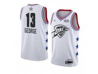 Oklahoma City Thunder #13 White Paul George 2019 All-Star Game Swingman Finished Jersey Men's