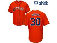 Orange Carlos Gomez Men #30 Majestic MLB Houston Astros Cool Base Alternate Jersey