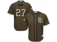 Padres #27 Matt Kemp Green Salute to Service Stitched Baseball Jersey