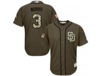 Padres #3 Derek Norris Green Salute to Service Stitched Baseball Jersey