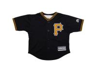 Pittsburgh Pirates Majestic Toddler Official Cool Base Jersey - Black