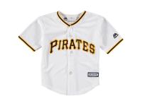 Pittsburgh Pirates Majestic Toddler Official Cool Base Jersey - White