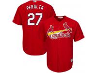 Red Jhonny Peralta Men #27 Majestic MLB St. Louis Cardinals Cool Base Alternate Jersey