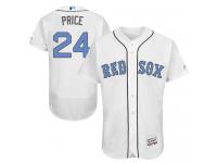 Red Sox #24 David Price White Flexbase Authentic Collection 2016 Father Day Stitched Baseball Jersey