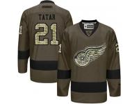 Red Wings #21 Tomas Tatar Green Salute to Service Stitched NHL Jersey