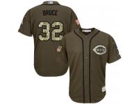 Reds #32 Jay Bruce Green Salute to Service Stitched Baseball Jersey