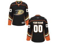 Reebok Anaheim Ducks NHL Women's Custom Premier Jersey - Black