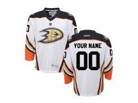Reebok Anaheim Ducks NHL Youth Custom Replica Jersey - White