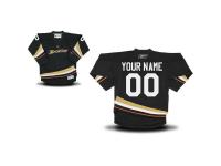 Reebok Anaheim Ducks Preschool Replica Home Custom Jersey - Black
