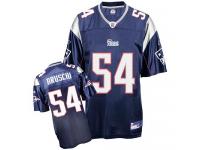 Reebok Tedy Bruschi Authentic Navy Blue Home Men's Jersey - NFL New England Patriots #54 Throwback