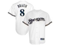 Ryan Braun Milwaukee Brewers Majestic Replica Player Jersey - White