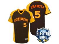 San Diego Padres Alexi Amarista #5 Brown National 2016 MLB All-Star Game Run Derby Authentic Cool Base Jersey