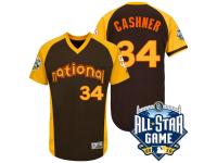 San Diego Padres Andrew Cashner #34 Brown National 2016 MLB All-Star Game Run Derby Authentic Cool Base Jersey