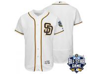 San Diego Padres Majestic White 2016 All-Star Patch Authentic Flex Base Jersey