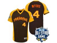 San Diego Padres Wil Myers #4 Brown National 2016 MLB All-Star Game Run Derby Authentic Cool Base Jersey