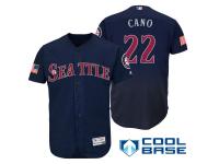 Seattle Mariners #22 Robinson Cano Navy Stars & Stripes 2016 Independence Day Cool Base Jersey