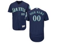 Seattle Mariners Majestic Flexbase Authentic Collection Custom Jersey - Navy