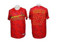 St. Louis Cardinals #27 Jhonny Peralta Conventional 3D Fashion Red Jersey