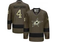 Stars #4 Craig Hartsburg Green Salute to Service Stitched NHL Jersey