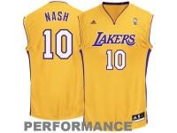Steve Nash Los Angeles Lakers adidas Replica Home Jersey - Gold