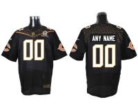 Super Bowl 50 Nike Chicago Bears Customized Men Elite Black Jerseys