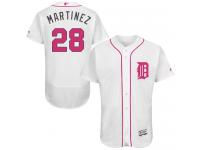 Tigers #28 J. D. Martinez White Flexbase Authentic Collection 2016 Mother Day Stitched Baseball Jersey