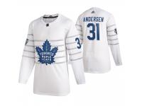 Toronto Maple Leafs #31 Frederik Andersen 2020 NHL All-Star Game White Jersey Men's